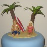 2 Tier Caribbean Novelty Wedding Cake thumbnail