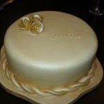 Sparkling 50th Wedding Anniversary Cake