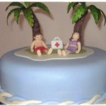 Desert Island Novelty Birthday Cake