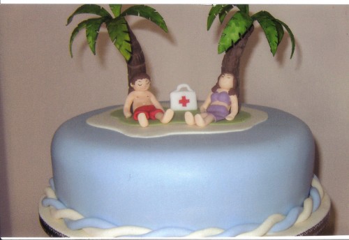 Desert Island Novelty Birthday Cake