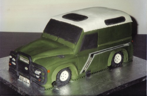 Landrover Defender Novelty Birthday Cake