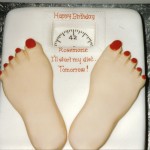 Novelty Diet Scales Birthday Cake