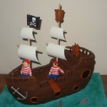 Pirates Walking the Plank Cake