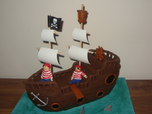 Pirates Walking the Plank Cake