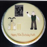 Wallace And Gromit Cricket Inspired Novelty Birthday Cake