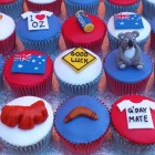 australian themed cup cakes