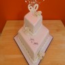 2 Tier Stacked Diamond Wedding Anniversary Cake thumbnail