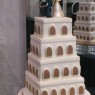 4 Tier Stacked Wedding Cake Tower Themed  thumbnail