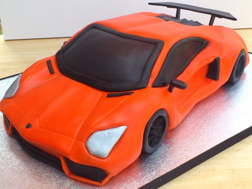 Lamborghini Aventador Novelty Birthday Cake