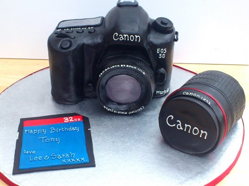 Canon EOS 5D Mark 3 Camera Novelty Cake 