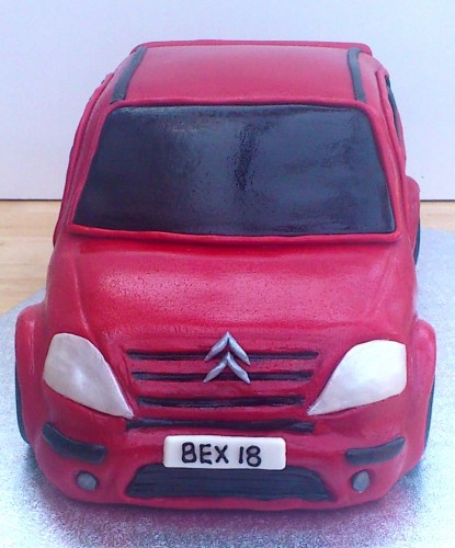 Citroen C3 Car Novelty Birthday Cake