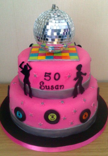 Disco Fever 2 Tier Novelty Cake 