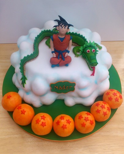 Goku Inspired Cloud Dragon 7 Star Balls Novelty Cake 