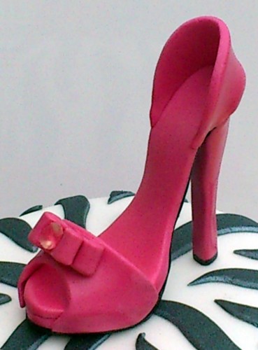 Pink Stiletto 2 Tier Novelty Cake 