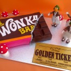 Willy Wonka Chocolate Bar Golden Ticket Oompa Loompas Novelty Cake