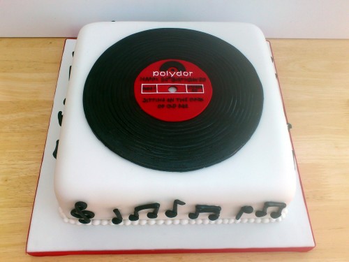 Old Record Novelty Birthday Cake