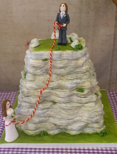 Rock Climbers Novelty 3 Tier Wedding Cake