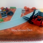 Route 66 Novelty Retirement Cake