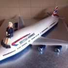 British Airways Jumbo Jet Novelty Cake