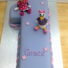 Disney Character Minnie Mouse Daisy Duck Themed Number One Birthday Cake