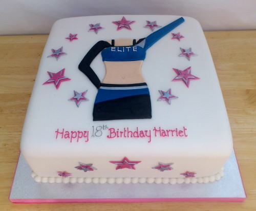 Bournemouth Elite Cheerleader Inspired Novelty Birthday Cake