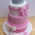 Princess Tiara 3 Tier Birthday Cake