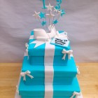 3 Tier Tiffany Inspired Birthday Cake