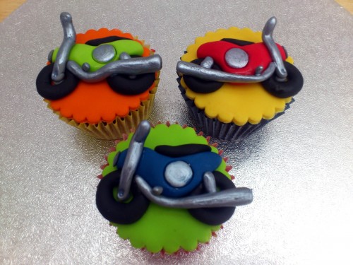 Toy Cars Bikes Bus Lorry Novelty Cupcakes