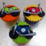 Toy Cars Bikes Bus Lorry Novelty Cupcakes  thumbnail