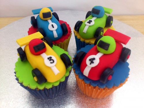 Toy Cars Bikes Bus Lorry Novelty Cupcakes