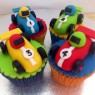 Toy Cars Bikes Bus Lorry Novelty Cupcakes  thumbnail