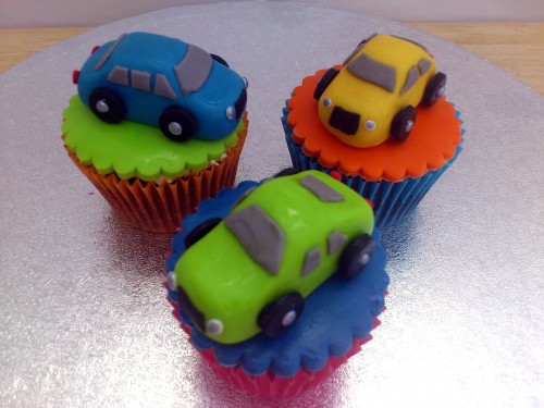 Toy Cars Bikes Bus Lorry Novelty Cupcakes