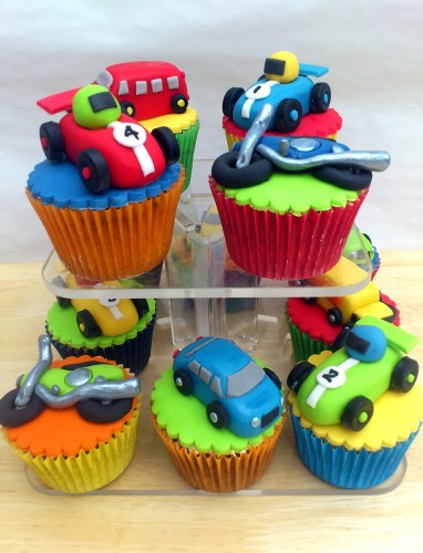 Toy Cars Bikes Bus Lorry Novelty Cupcakes