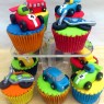 Toy Cars Bikes Bus Lorry Novelty Cupcakes  thumbnail