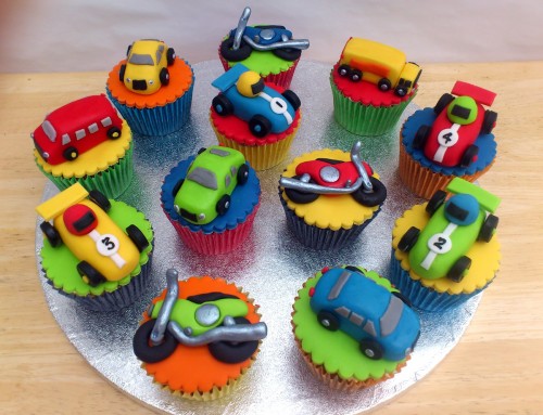 Toy Cars Bikes Bus Lorry Novelty Cupcakes