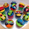 Toy Cars Bikes Bus Lorry Novelty Cupcakes thumbnail