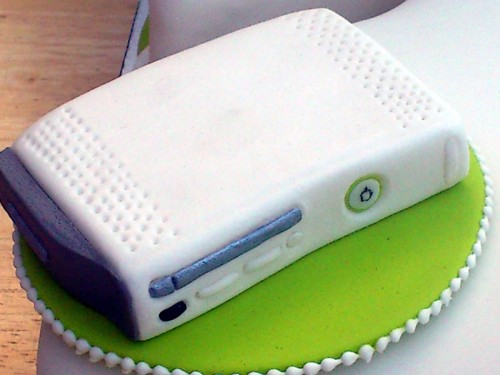 White Xbox 360 Novelty 21st Birthday Cake