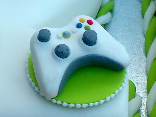 White Xbox 360 Novelty 21st Birthday Cake