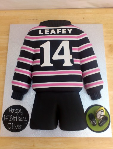 abingdon school rugby team shirt novelty cake