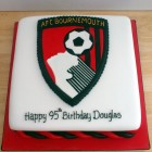 bournemouth cherries logo theme novelty birthday cake