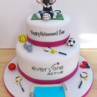 leisure centre themed novelty cake