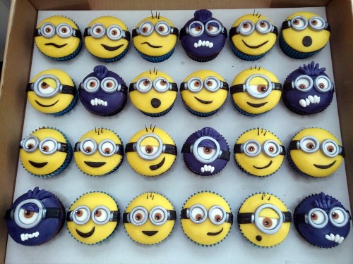 minion themed novelty cupcakes