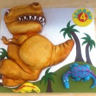 t-rex dinosaur and friends novelty birthday cake