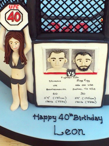 ufc themed novelty birthday cake