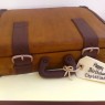 vintage suitcase novelty birthday cake  thumbnail