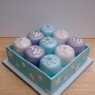 box of mini sparkling novelty christmas cakes  thumbnail