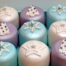 box of mini sparkling novelty christmas cakes  thumbnail