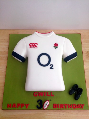 england rugby shirt novelty cake