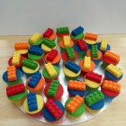 lego block themed novelty cupcakes