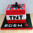 minecraft tnt novelty birthday cake